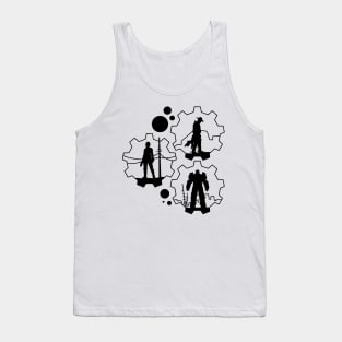 Classic Tattoo styled Lucy, Maximus and Ghoul Tank Top